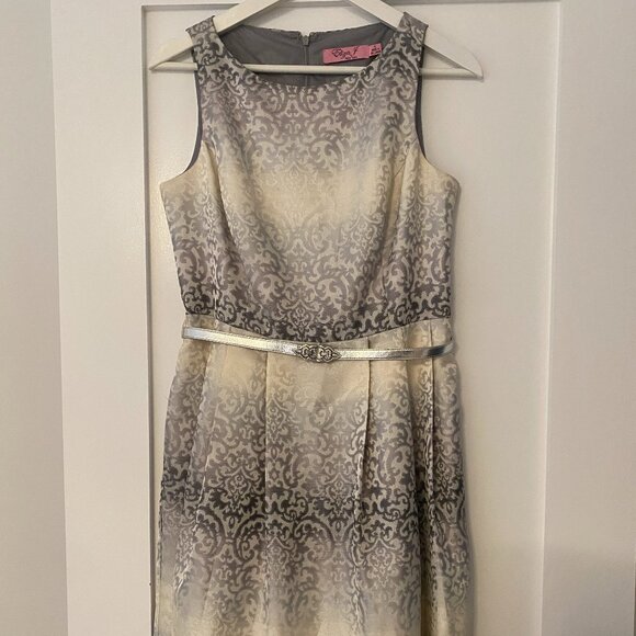 Eliza J New York Fit & Flare Brocade Cocktail Dress (size 4) - Picture 1 of 12